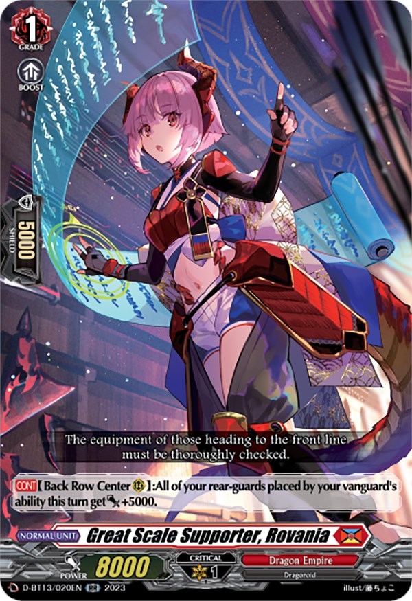 Image of Great Scale Supporter, Rovania (D-BT13/020EN) [Flight of Chakrabarthi]