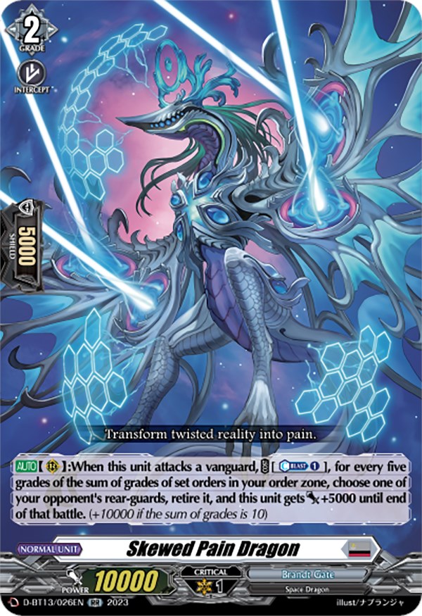 Image of Skewed Pain Dragon (D-BT13/026EN) [Flight of Chakrabarthi]