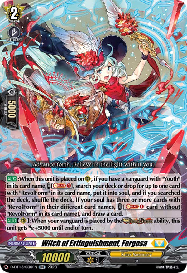 Image of Witch of Extinguishment, Fergosa (D-BT13/030EN) [Flight of Chakrabarthi]