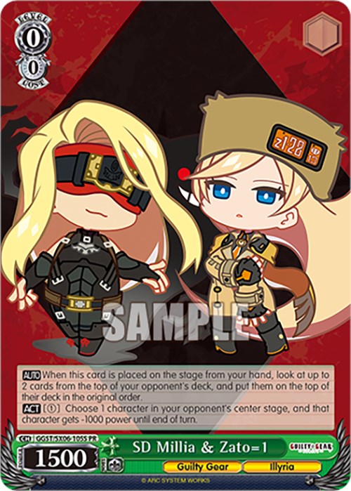 Image of SD Millia & Zato=1 (GGST/SX06-105S PR) (Foil) [Guilty Gear -Strive-]