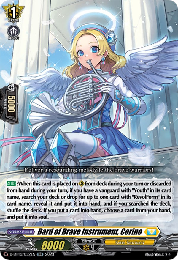 Image of Bard of Brave Instrument, Corino (D-BT13/032EN) [Flight of Chakrabarthi]