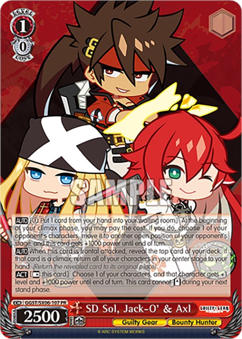 Image of SD Sol, Jack-O' & Axl (GGST/SX06-107 PR) [Guilty Gear -Strive-]
