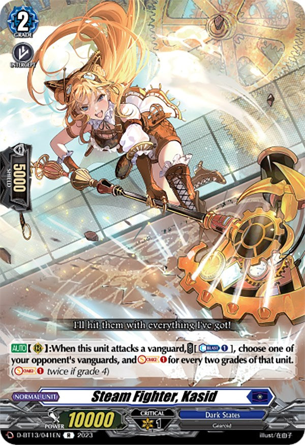 Image of Steam Fighter, Kasid (D-BT13/041EN) [Flight of Chakrabarthi]