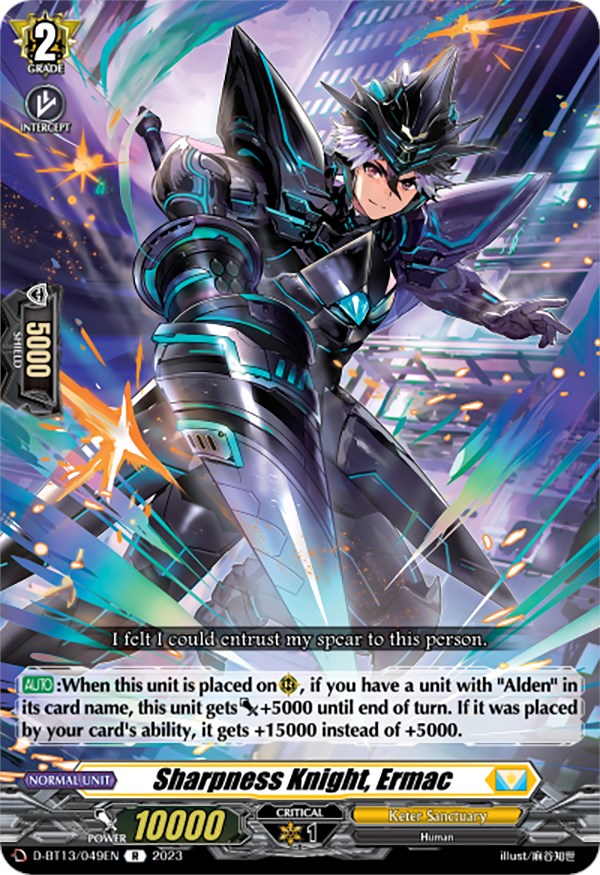 Image of Sharpness Knight, Ermac (D-BT13/049EN) [Flight of Chakrabarthi]