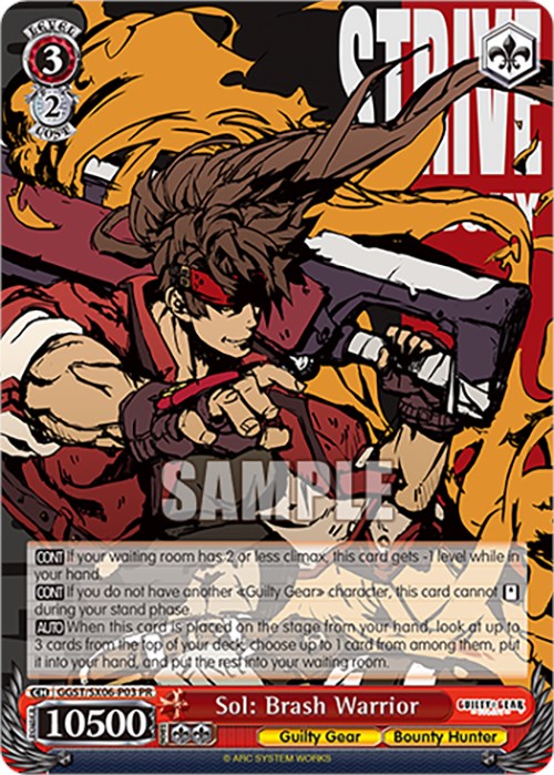 Image of Sol: Brash Warrior (GGST/SX06-P03 PR) [Guilty Gear -Strive-]