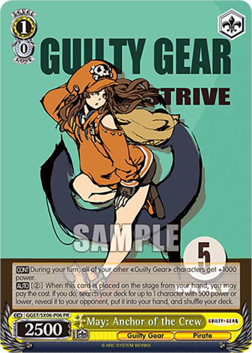 Image of May: Anchor of the Crew (GGST/SX06-P06 PR) [Guilty Gear -Strive-]