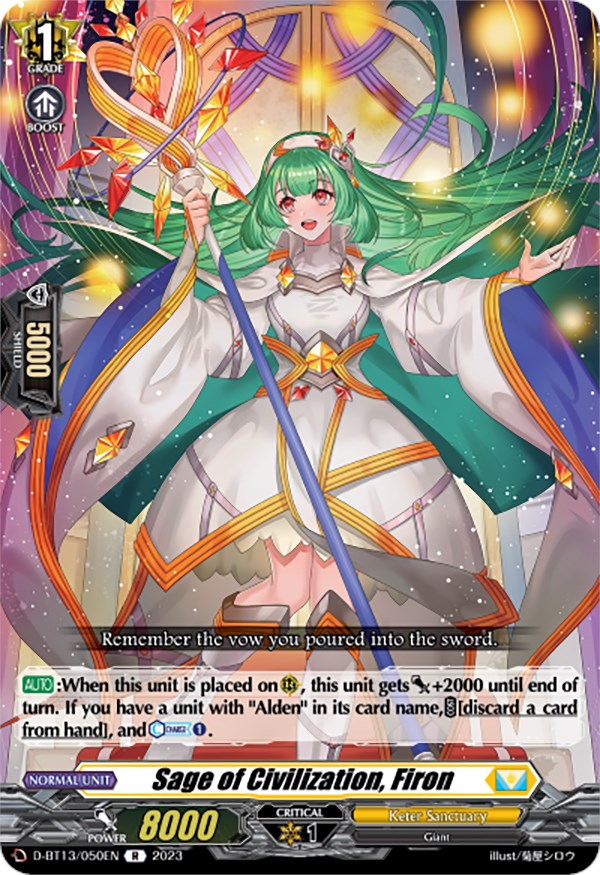 Image of Sage of Civilization, Firon (D-BT13/050EN) [Flight of Chakrabarthi]
