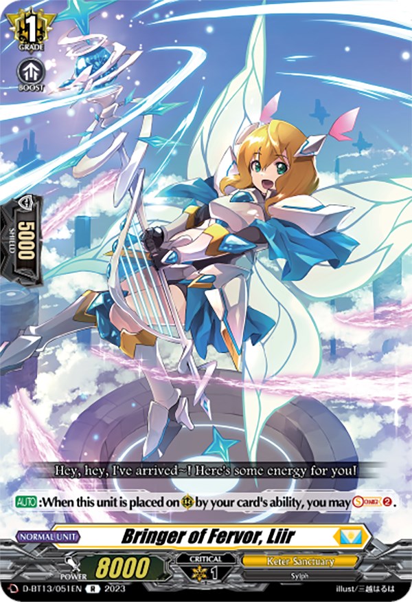 Image of Bringer of Fervor, Liir (D-BT13/051EN) [Flight of Chakrabarthi]