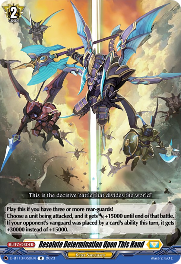 Image of Resolute Determination Upon This Hand (D-BT13/052EN) [Flight of Chakrabarthi]