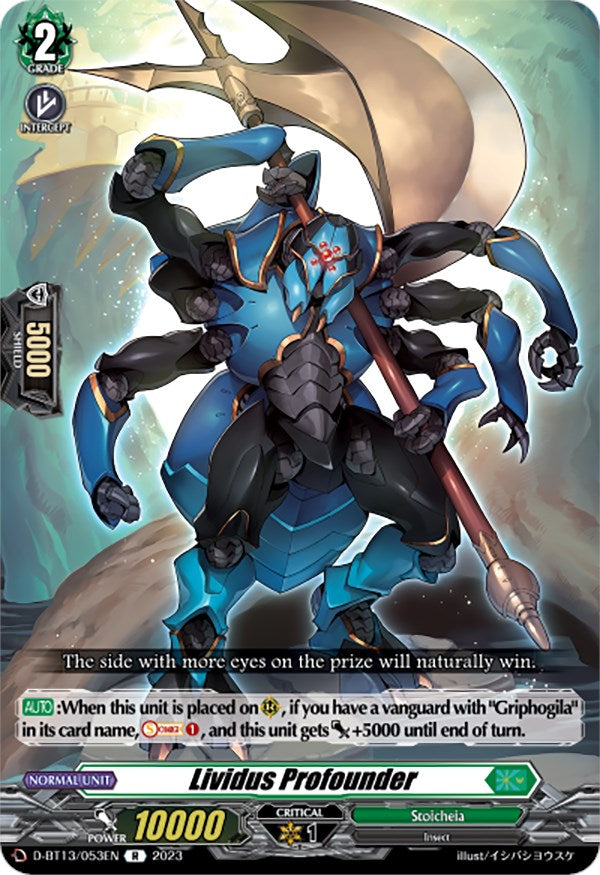 Image of Lividus Profounder (D-BT13/053EN) [Flight of Chakrabarthi]