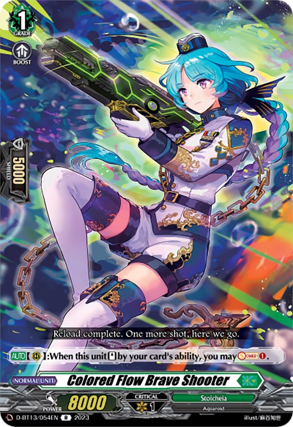 Image of Colored Flow Brave Shooter (D-BT13/054EN) [Flight of Chakrabarthi]