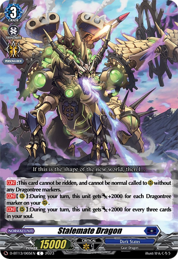 Image of Stalemate Dragon (D-BT13/065EN) [Flight of Chakrabarthi]