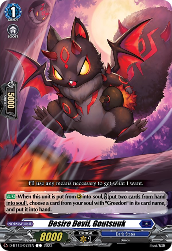Image of Desire Devil, Goutsuuk (D-BT13/072EN) [Flight of Chakrabarthi]