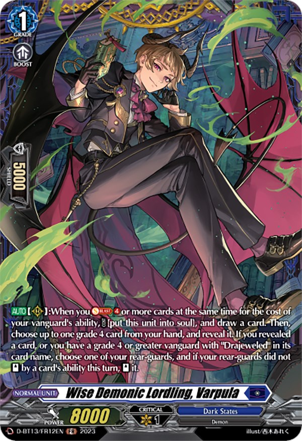 Image of Wise Demonic Lordling, Varpula (FR) (D-BT13/FR12EN) [Flight of Chakrabarthi]