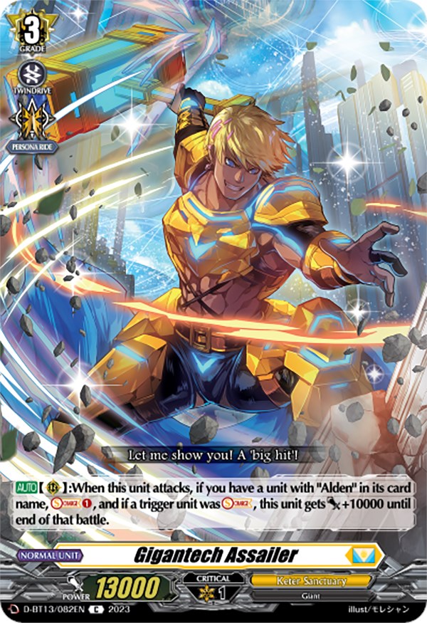 Image of Gigantech Assailer (D-BT13/082EN) [Flight of Chakrabarthi]