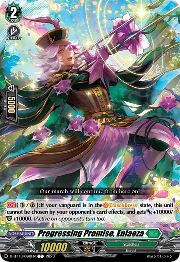 Image of Progressing Promise, Enlaeza (D-BT13/090EN) [Flight of Chakrabarthi]