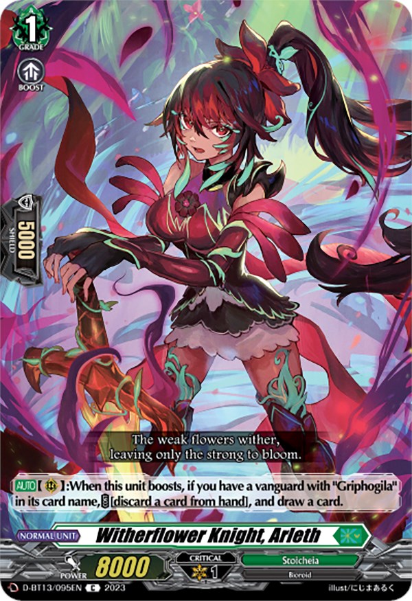 Image of Witherflower Knight, Arleth (D-BT13/095EN) [Flight of Chakrabarthi]