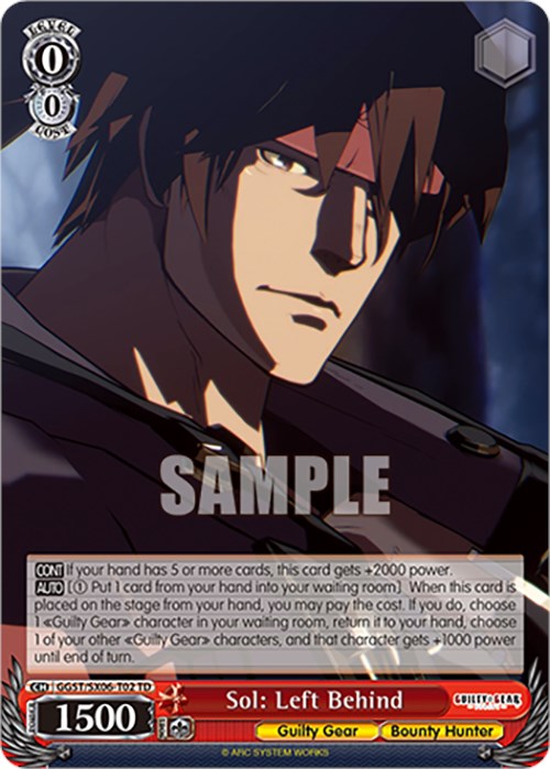 Image of Sol: Left Behind (GGST/SX06-T02 TD) [Guilty Gear -Strive-]