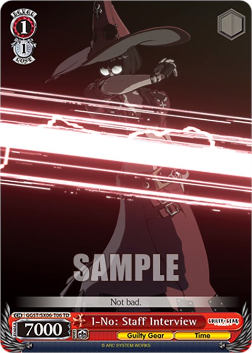 Image of I-No: Staff Interview (GGST/SX06-T06 TD) [Guilty Gear -Strive-]