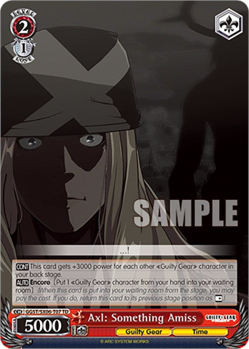 Image of Axl: Something Amiss (GGST/SX06-T07 TD) [Guilty Gear -Strive-]