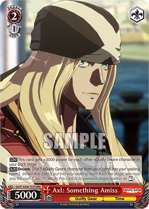 Image of Axl: Something Amiss (GGST/SX06-T07R RRR) [Guilty Gear -Strive-]