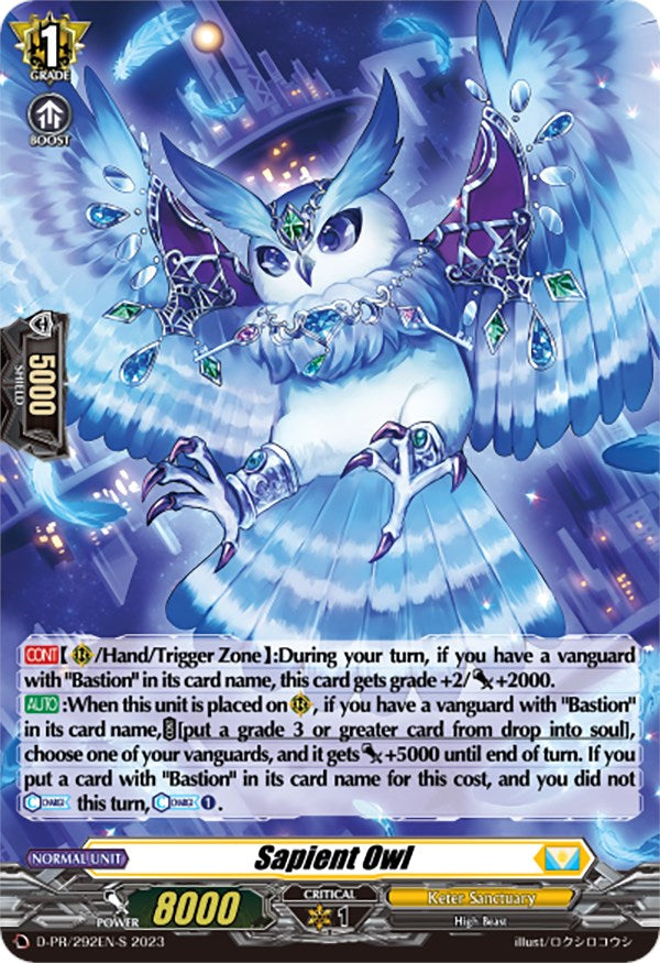 Image of Sapient Owl (Foil) (D-PR/292EN-S) [D Promo Cards]