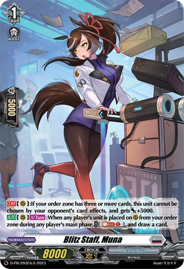 Image of Blitz Staff, Muna (Foil) (D-PR/293EN-S) [D Promo Cards]