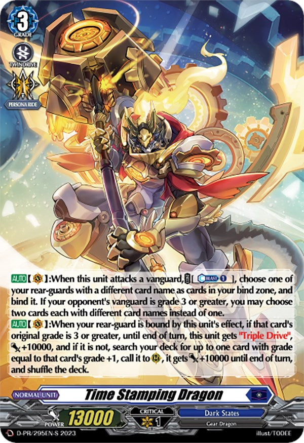 Image of Time Stamping Dragon (Foil) (D-PR/295EN-S) [D Promo Cards]