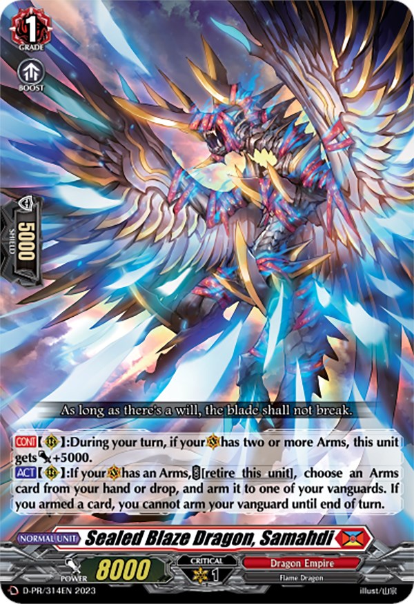 Image of Sealed Blaze Dragon, Samahdi (D-PR/314EN) [D Promo Cards]