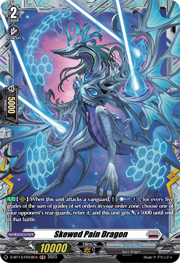 Image of Skewed Pain Dragon (FR) (D-BT13/FR18EN) [Flight of Chakrabarthi]