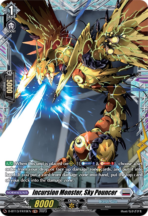 Image of Incursion Monster, Sky Pouncer (FR) (D-BT13/FR19EN) [Flight of Chakrabarthi]