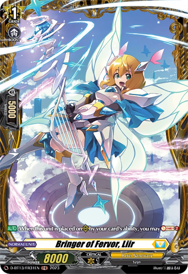 Image of Bringer of Fervor, Liir (FR) (D-BT13/FR31EN) [Flight of Chakrabarthi]