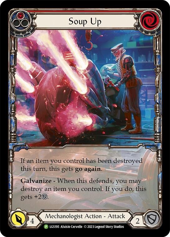 Image of Soup Up (Red) [LGS195] (Promo)  Rainbow Foil