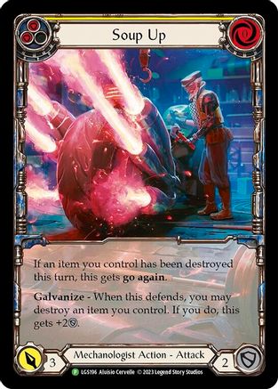 Image of Soup Up (Yellow) [LGS196] (Promo)  Rainbow Foil