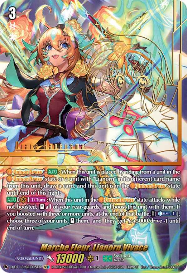 Image of Marche Fleur, Lianorn Vivace (SEC) (D-BT13/SEC05EN) [Flight of Chakrabarthi]