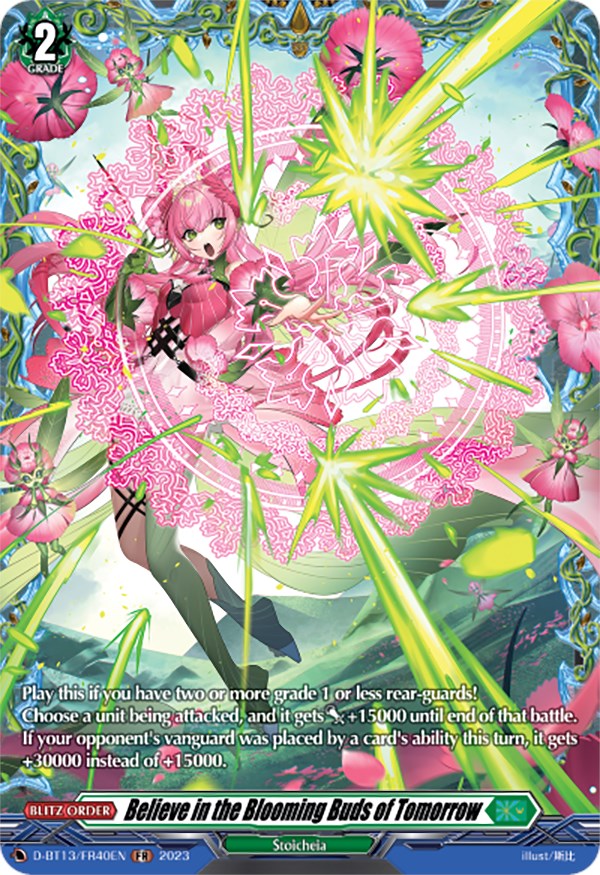 Image of Believe in the Blooming Buds of Tomorrow (FR) (D-BT13/FR40EN) [Flight of Chakrabarthi]