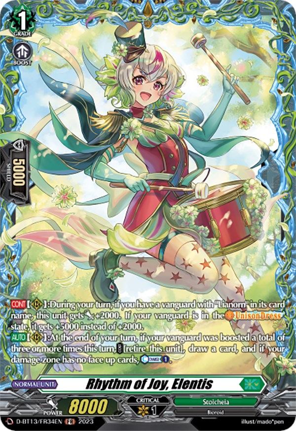 Image of Rhythm of Joy, Elentis (FR) (D-BT13/FR34EN) [Flight of Chakrabarthi]