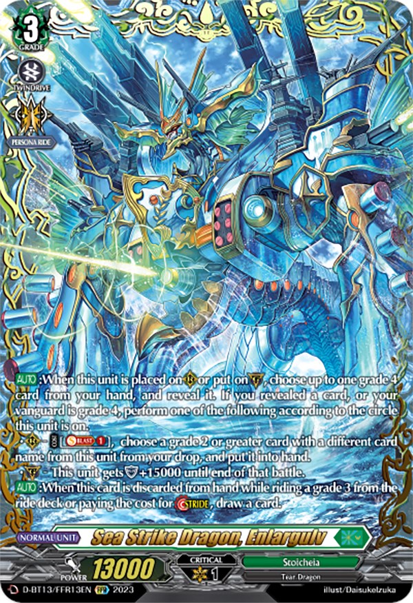 Image of Sea Strike Dragon, Enlargulv (FFR) (D-BT13/FRR13EN) [Flight of Chakrabarthi]