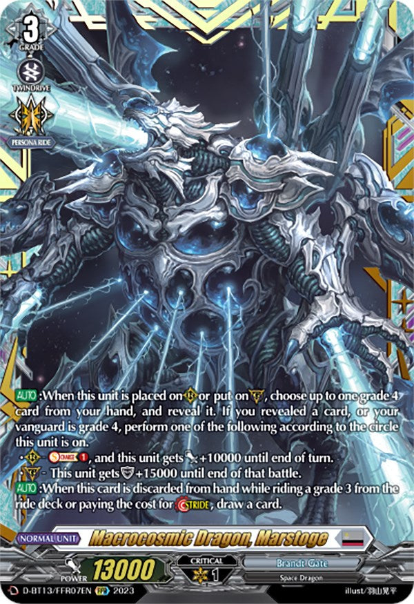 Image of Macrocosmic Dragon, Marstoge (FFR) (D-BT13/FRR07EN) [Flight of Chakrabarthi]