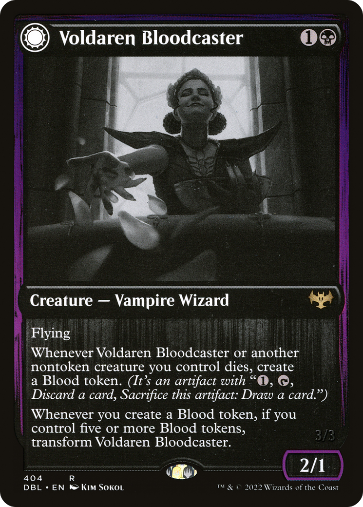 Image of Voldaren Bloodcaster // Bloodbat Summoner [Innistrad: Double Feature]
