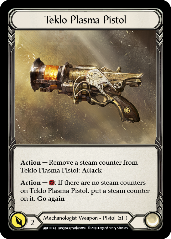 Image of Azalea // Teklo Plasma Pistol [ARC039-T // ARC003-T] (Arcane Rising)  1st Edition Normal