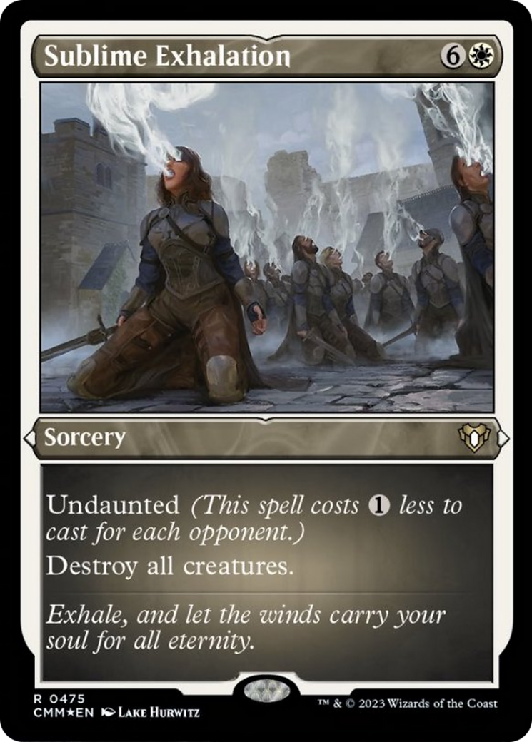 Image of Sublime Exhalation (Foil Etched) [Commander Masters]