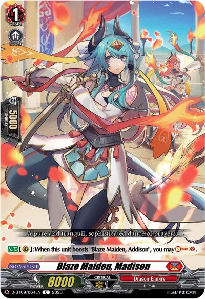 Image of Blaze Maiden, Madison (D-BT09/064EN) [Dragontree Invasion]