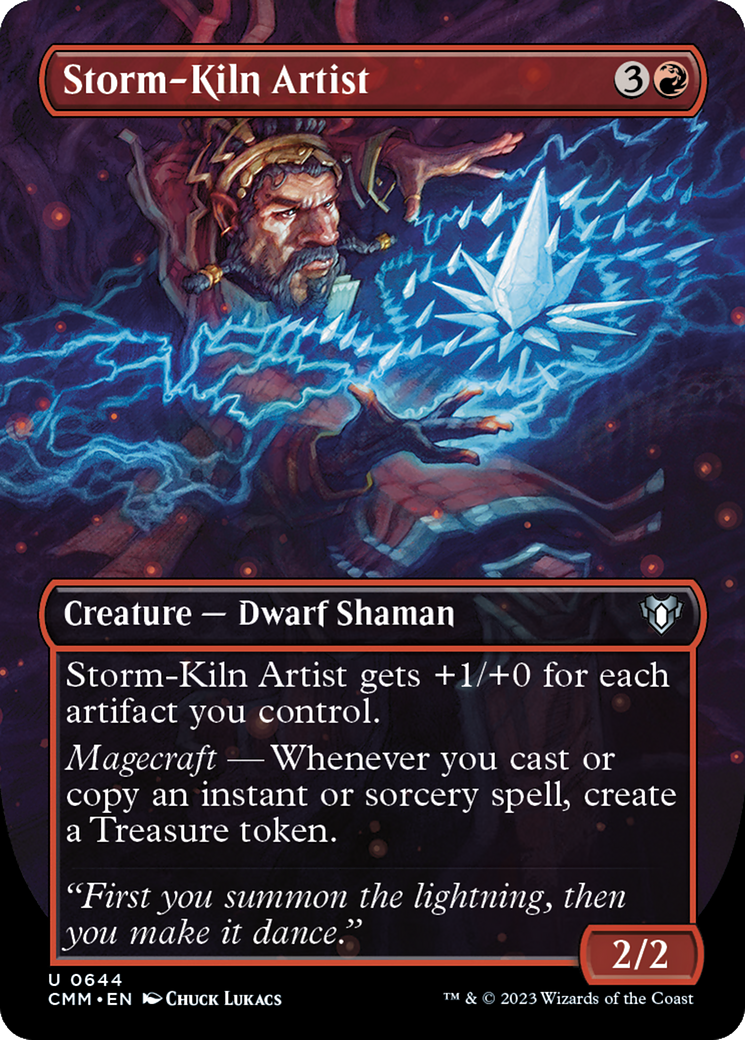 Image of Storm-Kiln Artist (Borderless Alternate Art) [Commander Masters]