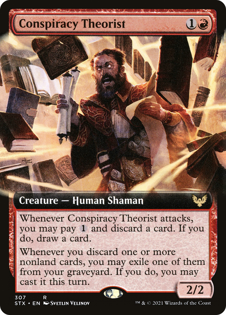 Image of Conspiracy Theorist (Extended Art) [Strixhaven: School of Mages]