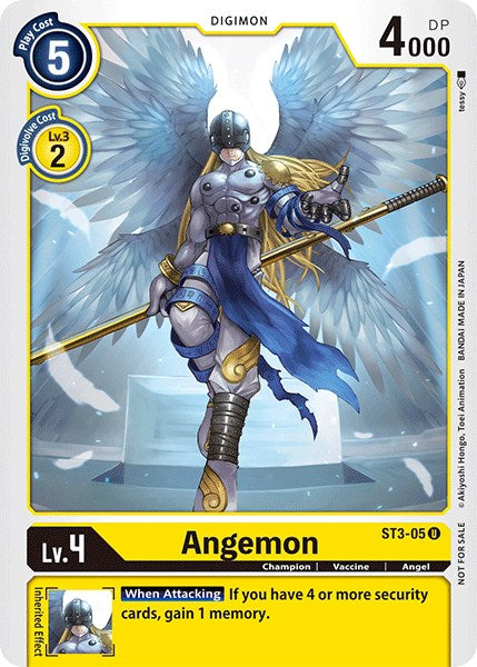 Image of Angemon [ST3-05] (Official Tournament Pack Vol.3) [Starter Deck: Heaven's Yellow Promos]