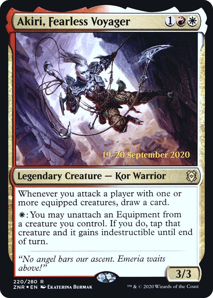 Image of Akiri, Fearless Voyager [Zendikar Rising Prerelease Promos]