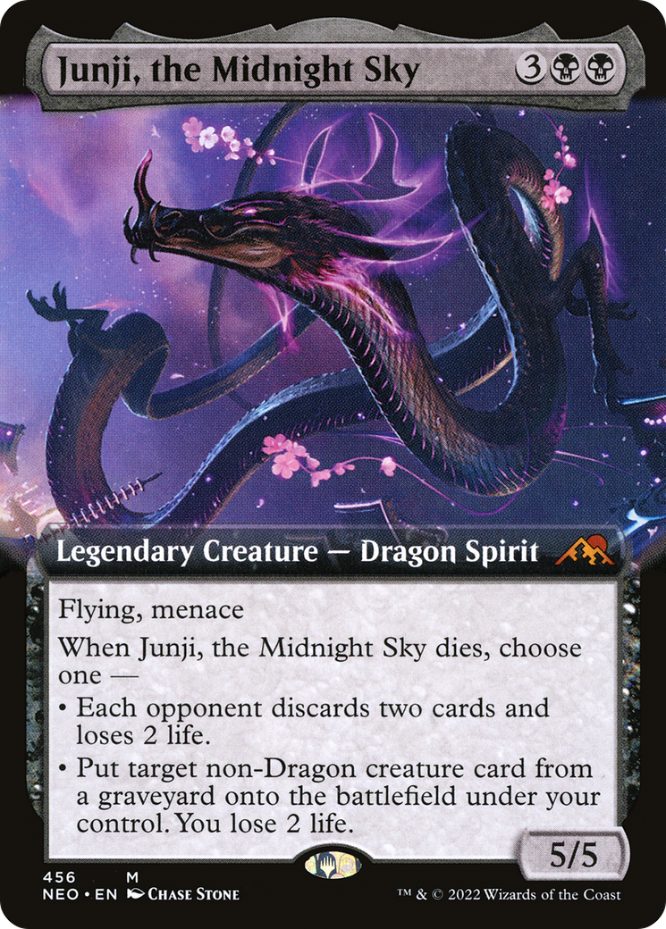 Image of Junji, the Midnight Sky (Extended Art) [Kamigawa: Neon Dynasty]