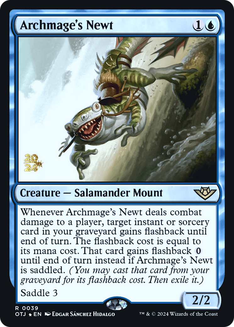 Image of Archmage's Newt [Outlaws of Thunder Junction Prerelease Promos]