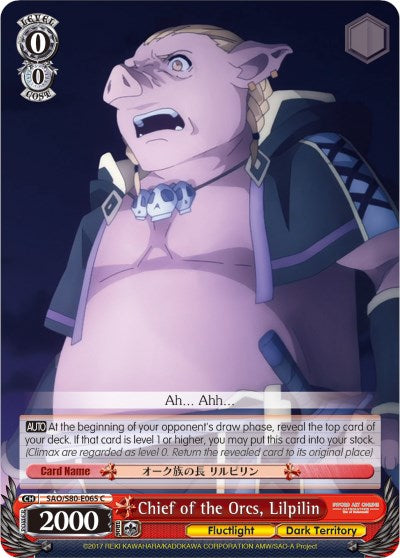Image of Chief of the Orcs, Lilpilin (SAO/S80-E065 C) [Sword Art Online -Alicization- Vol.2]